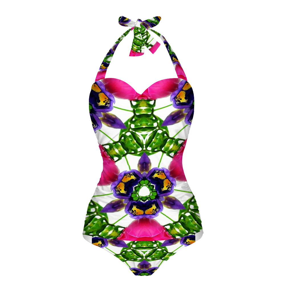 Florien 2 Women's Halterneck One Piece Swimsuit