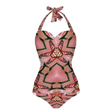 Carica l&#39;immagine nel visualizzatore di Gallery, Fairy 1 Women&#39;s Halterneck One Piece Swimsuit