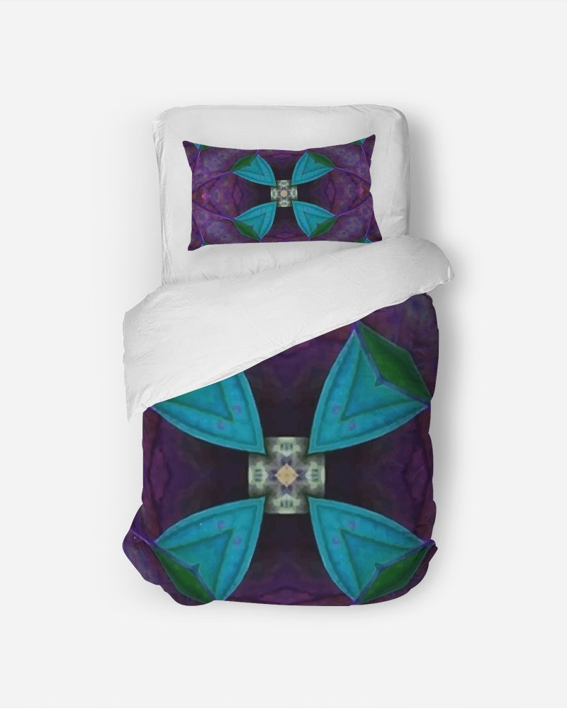 Night Flower Twin Duvet Cover Set