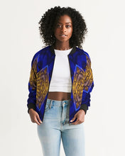 Afbeelding in Gallery-weergave laden, Lapiz Gold 1 Women&#39;s Bomber Jacket