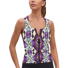 Carica l&#39;immagine nel visualizzatore di Gallery, Custom V-Neck Hooded Sleeveless Hoodie Vest All Over Print