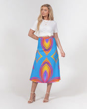 Afbeelding in Gallery-weergave laden, Turquella 1 Women&#39;s A-Line Midi Skirt