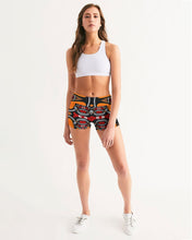 Afbeelding in Gallery-weergave laden, Tribal 11 Women&#39;s Mid-Rise Yoga Shorts