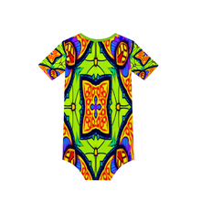 Load image into Gallery viewer, Custom All Over Print Baby&#39;s Short Sleeve Romper Jumpsuit