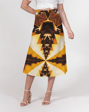 Afbeelding in Gallery-weergave laden, Melange 1 Women&#39;s A-Line Midi Skirt