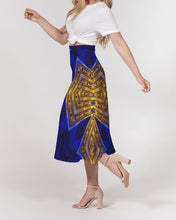 Afbeelding in Gallery-weergave laden, Lapiz Gold 1 Women&#39;s A-Line Midi Skirt