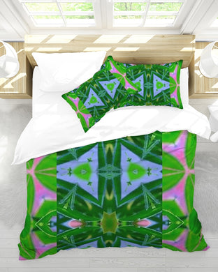 Green Batik 1 Queen Duvet Cover Set