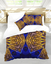 Afbeelding in Gallery-weergave laden, Lapiz Gold 1 Queen Duvet Cover Set