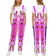 Afbeelding in Gallery-weergave laden, Custom Women&#39;s Casual Denim Jumpsuit Suspender Baggy Loose Overalls