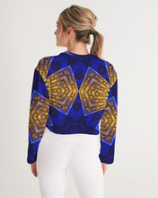 Afbeelding in Gallery-weergave laden, Lapiz Gold 1 Women&#39;s Cropped Sweatshirt