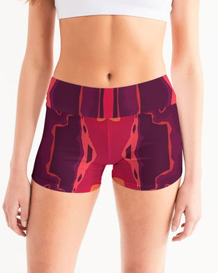 newfall9 Women's Mid-Rise Yoga Shorts