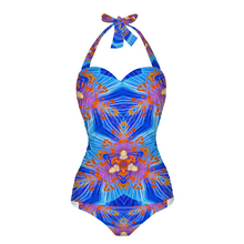 Indlæs billede til gallerivisning Angelica 1 Women&#39;s Halterneck One Piece Swimsuit