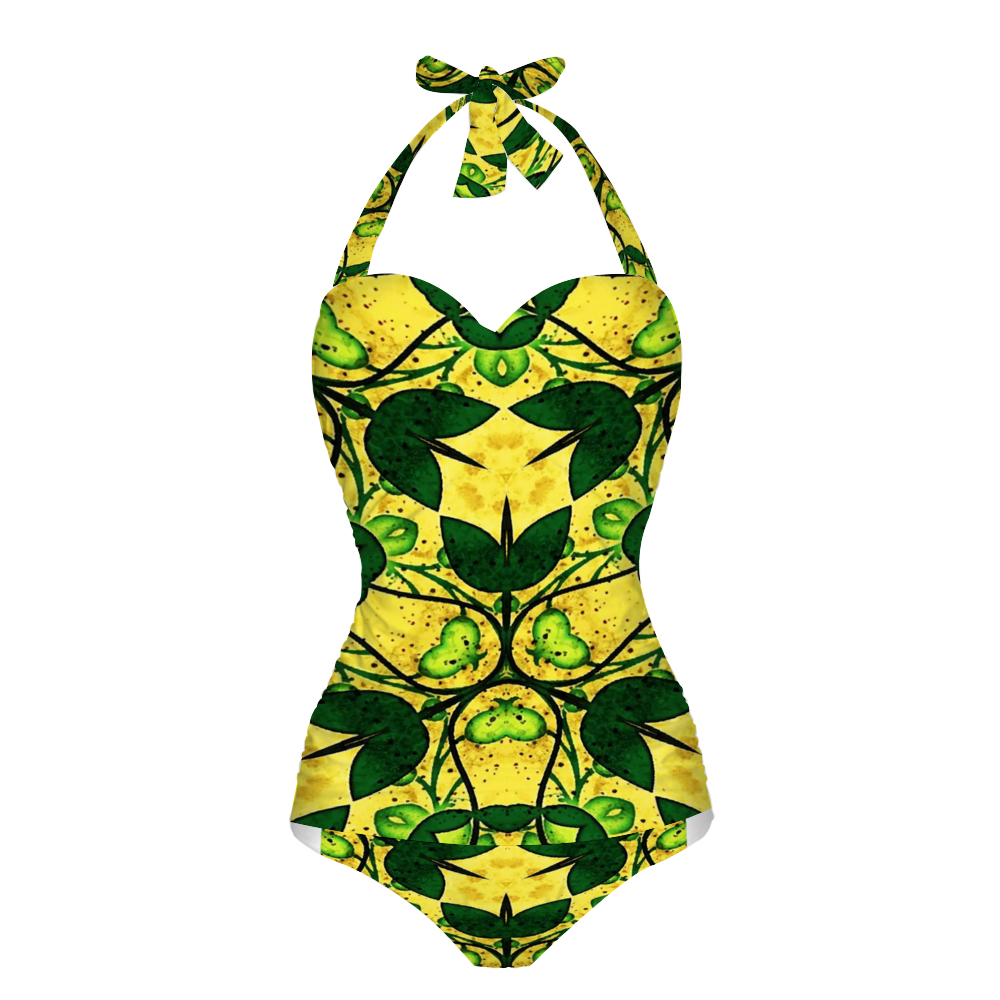 Ganjija 1 Women's Halterneck One Piece Swimsuit