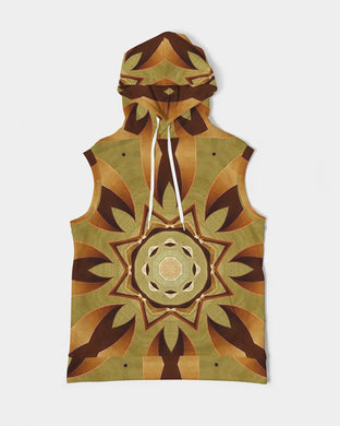 Wood Gold 1 Men's Premium Heavyweight Sleeveless Hoodie