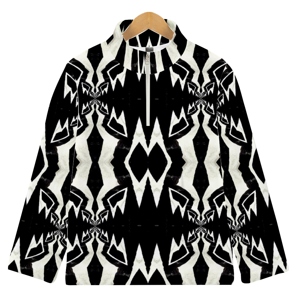 Diamanda 1 Custom Hoodie All Over Print Women's Flannel Pullover Turtleneck Hoodie