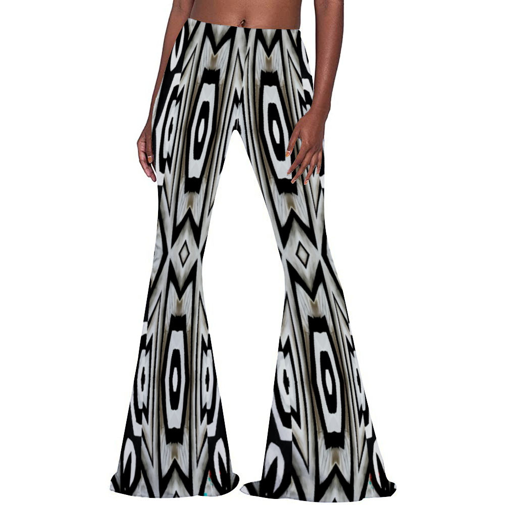 Funkee 1 Women's Print Stretch Bell Bottoms