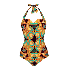 Carica l&#39;immagine nel visualizzatore di Gallery, Anielle 2 Women&#39;s Halterneck One Piece Swimsuit