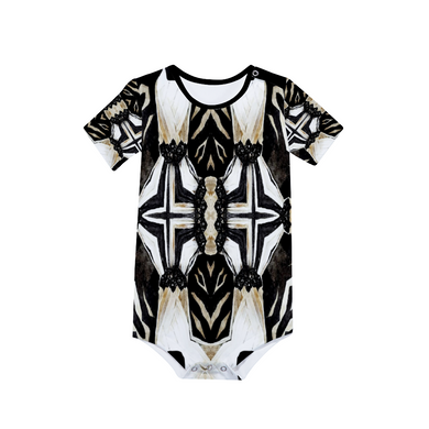 Custom All Over Print Baby's Short Sleeve Romper Jumpsuit