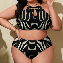 Load image into Gallery viewer, Custom Plus Size Women&#39;s Two Piece Swimsuit Stylish Bikini Suits