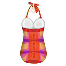 Indlæs billede til gallerivisning Leila 5 Women&#39;s Halterneck One Piece Swimsuit