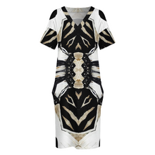 Load image into Gallery viewer, MC1 Custom Women&#39;s V-neck Loose Dress Fashion Skirts with Pockets