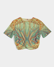 Carica l&#39;immagine nel visualizzatore di Gallery, ostara24 Women&#39;s Twist-Front Cropped Tee