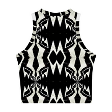 Load image into Gallery viewer, All Over Print Women&#39;s Sleeveless Top Crop Top Cropped Tank Top