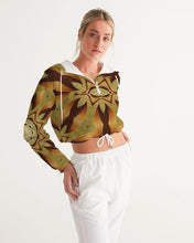 Afbeelding in Gallery-weergave laden, Wood Gold 1 Women&#39;s Cropped Windbreaker