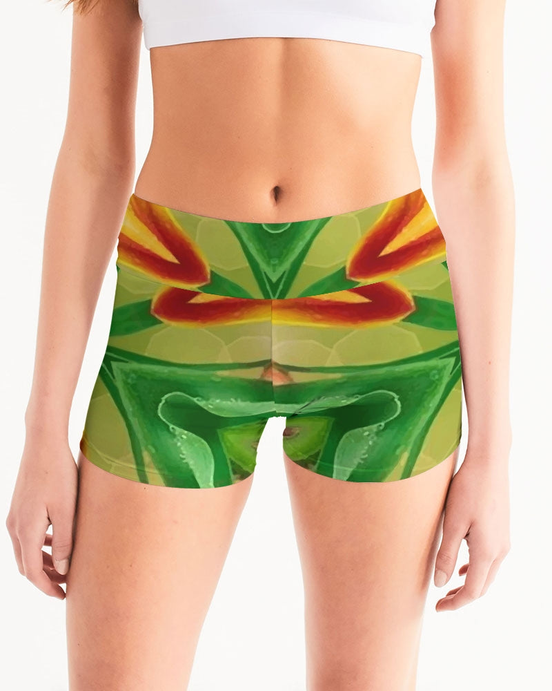 Jungle 2 Women's Mid-Rise Yoga Shorts