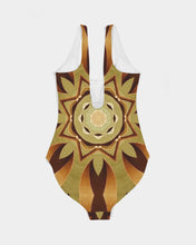 Cargar imagen en el visor de la galería, Wood Gold 1 Women&#39;s One-Piece Swimsuit