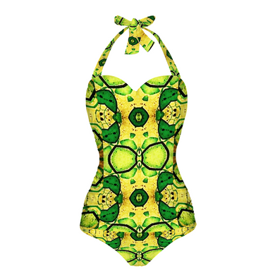 Ganjija 8 Women's Halterneck One Piece Swimsuit