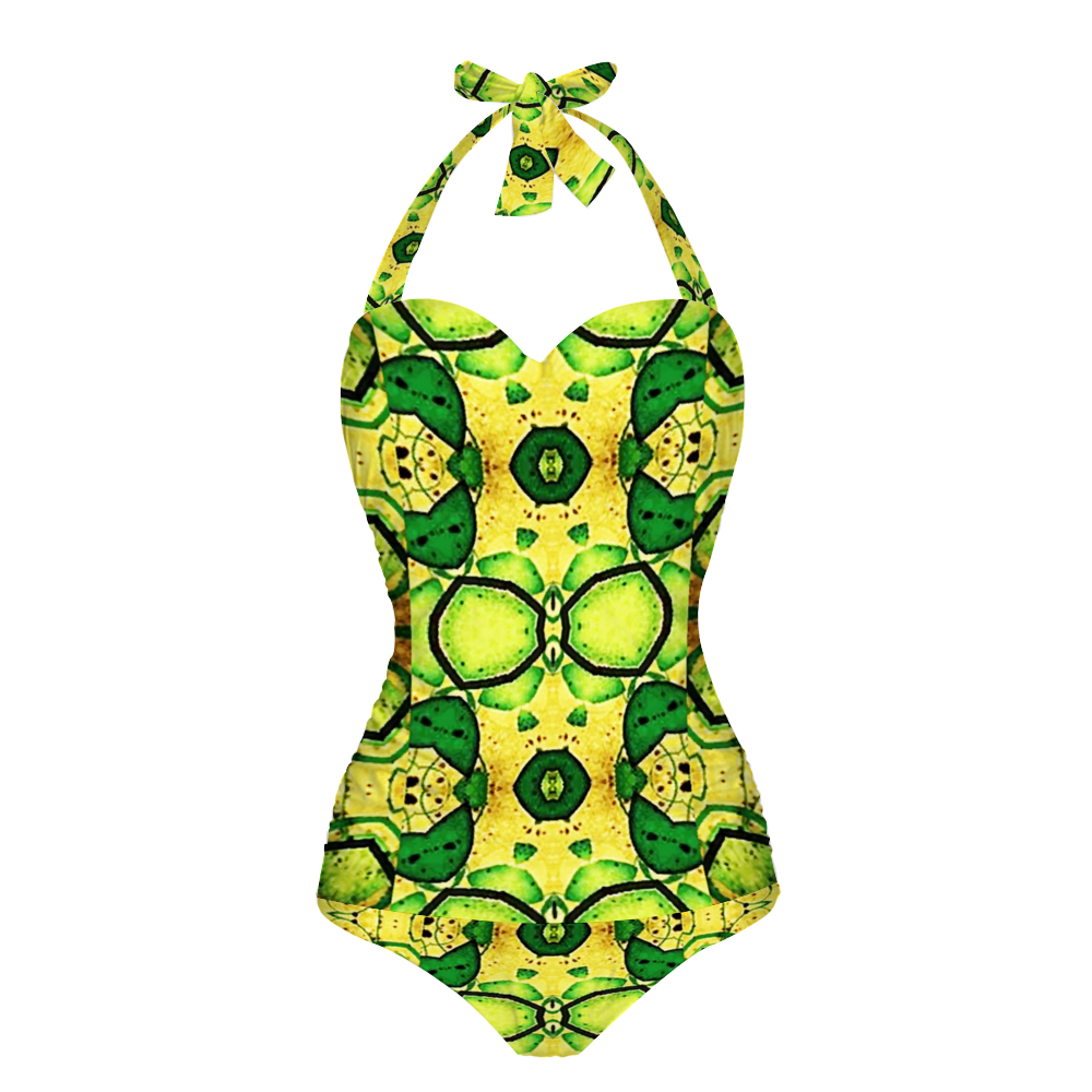 Ganjija 8 Women's Halterneck One Piece Swimsuit