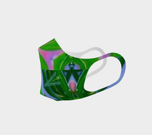 Afbeelding in Gallery-weergave laden, Green Pink Batik Poly Knit Mask