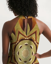 Afbeelding in Gallery-weergave laden, Wood Gold 1 Women&#39;s Halter Dress