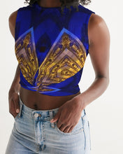 Afbeelding in Gallery-weergave laden, Lapiz Gold 1 Women&#39;s Twist-Front Tank