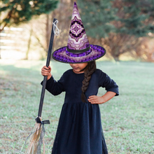 Load image into Gallery viewer, Amethyst 1 Custom Halloween Witch Hat for Cosplay Party Personalized Hat