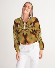 Afbeelding in Gallery-weergave laden, Wood Gold 1 Women&#39;s Cropped Windbreaker