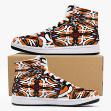 Indlæs billede til gallerivisning 209. High-Top Leather Sneakers - White / Black