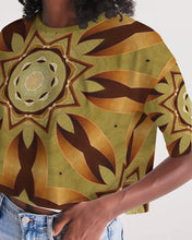 Afbeelding in Gallery-weergave laden, Wood Gold 1 Women&#39;s Lounge Cropped Tee