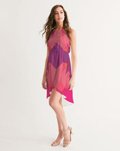 Afbeelding in Gallery-weergave laden, abstract22 Women&#39;s High-Low Halter Dress