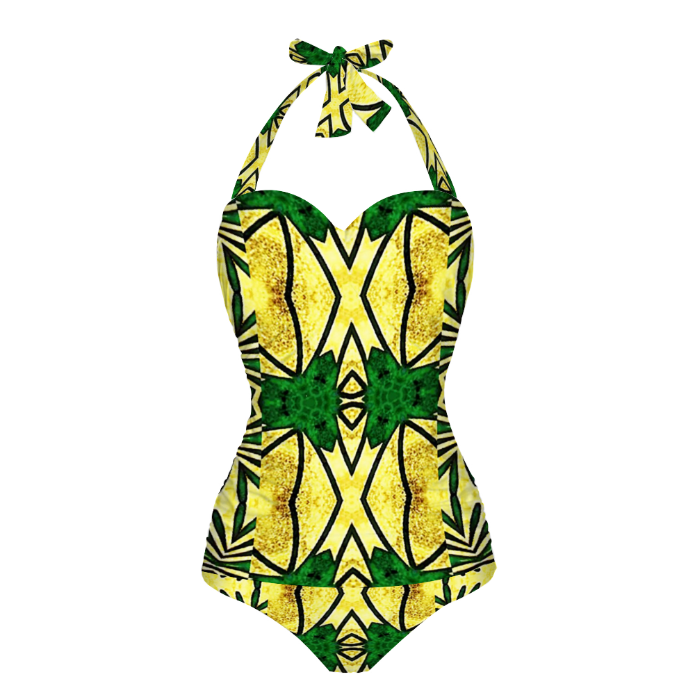 Ganjija 7 Women's Halterneck One Piece Swimsuit