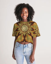Afbeelding in Gallery-weergave laden, Wood Gold 1 Women&#39;s Lounge Cropped Tee
