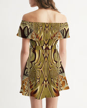 Indlæs billede til gallerivisning Wood Gold 2 Women&#39;s Off-Shoulder Dress