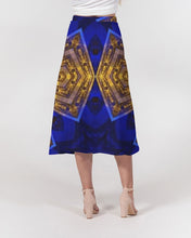 Afbeelding in Gallery-weergave laden, Lapiz Gold 1 Women&#39;s A-Line Midi Skirt