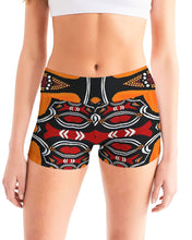 Afbeelding in Gallery-weergave laden, Tribal 11 Women&#39;s Mid-Rise Yoga Shorts