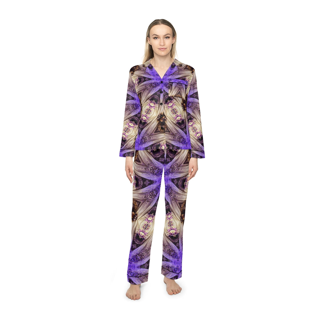 Women's Satin Pajamas (AOP)