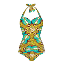 Indlæs billede til gallerivisning Teala Women&#39;s Halterneck One Piece Swimsuit