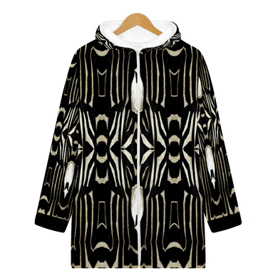 Custom Ladies Long Plush Thicker Hoody Zipper hoodie jacket [250g Flannel]