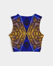 Afbeelding in Gallery-weergave laden, Lapiz Gold 1 Women&#39;s Twist-Front Tank