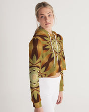 Afbeelding in Gallery-weergave laden, Wood Gold 1 Women&#39;s Cropped Hoodie